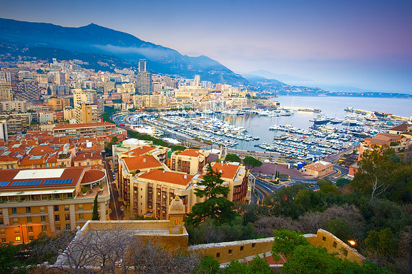 Monaco - Twilight at Port Hercule