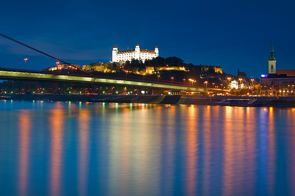 Bratislava - Bratislava Castle on the RIver Danube