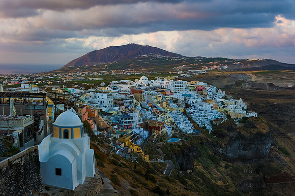 Santorini - Early Morning Walk Towards Fira