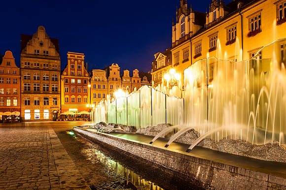 Wroclaw - The Fountain at Rynek, the Market Square