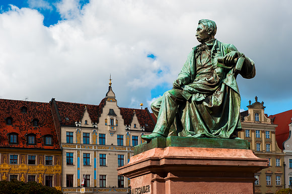Wroclaw - Statue of Alexander Fredo