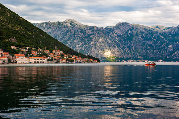 Perast - View of Perast from Our Lady of the Rock