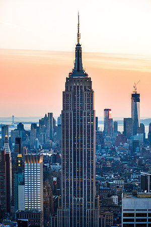 New York City - Empire State Building, View from Top of the Rock