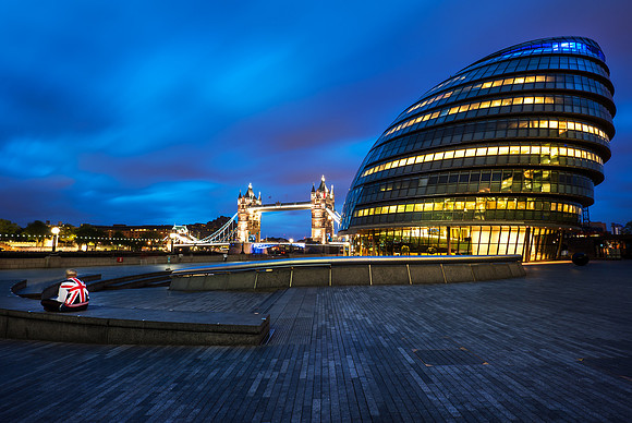 London - City Hall and Tower Bridge