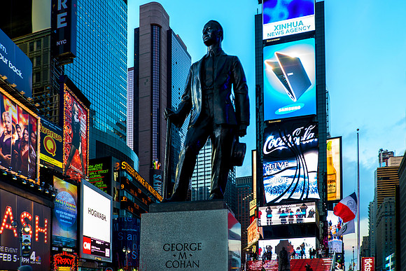 New York City - George M. Cohan Statue, Times Square
