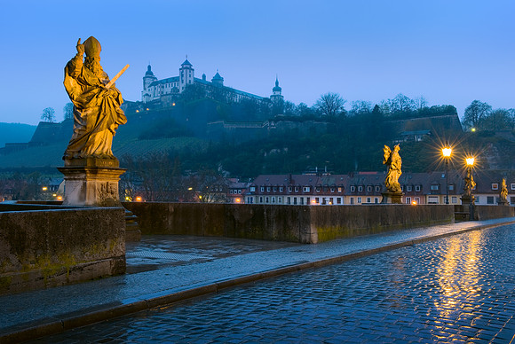 Wurzburg - Old Bridge and Festung Marienberg