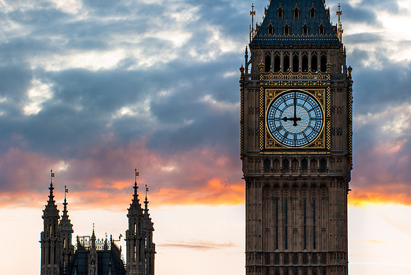 London - Big Ben, Houses of Parliament Clock Tower