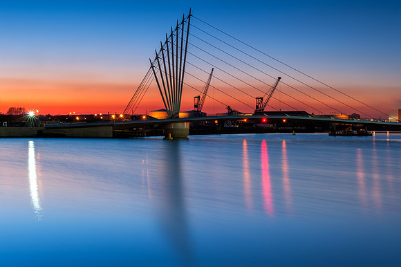 Salford - New Footbridge in the Manchester Ship Canal