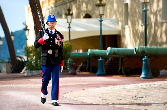 Monaco - Changing of the Guards at the Prince's Palace