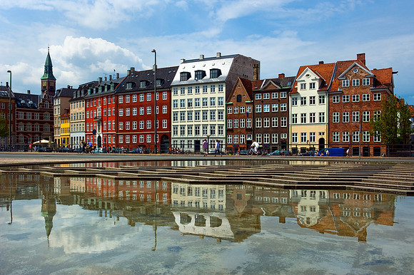 Copenhagen - Row of Houses in Gammel Strand