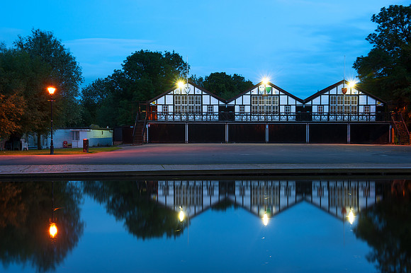 Bedford - Houses in the River Great Ouse