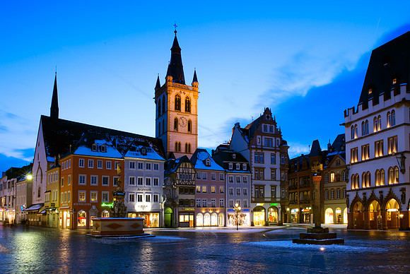 Trier - Marketplace and St. Gangolf Church