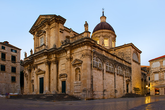 Dubrovnik - The Cathedral of the Assumption, Dawn