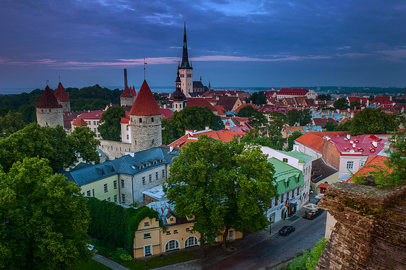 Tallinn - Historic Center View from Toompea Hill