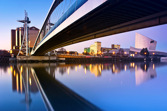 Manchester - Salford Quays Millennium Bridge