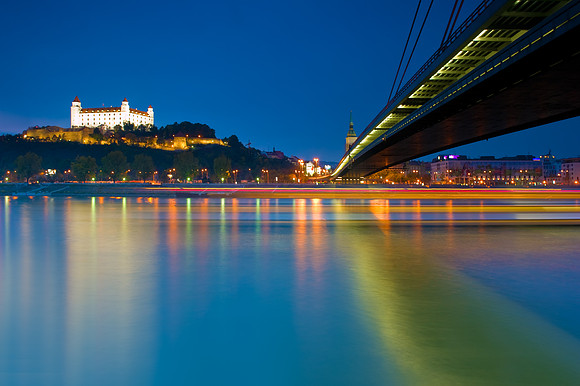 Bratislava - Bratislava Castle on the RIver Danube