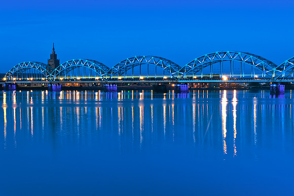 Riga - The Railway Bridge or Dzelzceļa Tilts