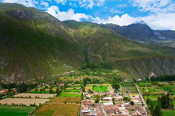 Ollantaytambo - View from the Stone Fortress