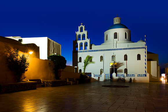 Santorini - The Church of Panagia of Platsani