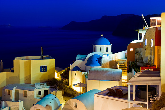 Santorini - Blue-Domed Church in Oia