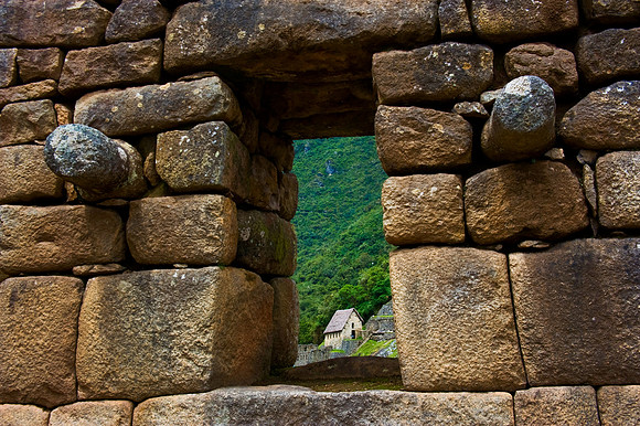Machu Picchu - Trapezoidal Window looking out to the Agricultural Sector
