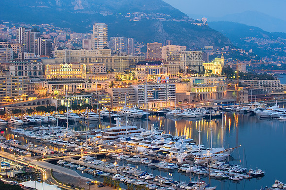 Monaco - Twilight at Port Hercule