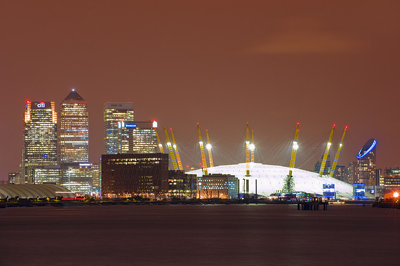 London - Canary Wharf and the O2