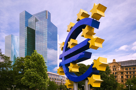 Frankfurt - Euro Sign in Financial District