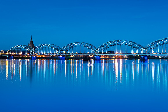 Riga - The Railway Bridge or Dzelzceļa Tilts
